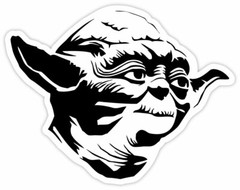 Yoda Jedi sticker decal 5″ x 4″