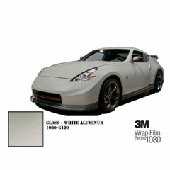 3M 2080 Scotchprint Gloss White Aluminum Vinyl Car Wrap Film | G120