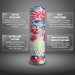 Transform Your Car with Vinyl Wrap – 12″x60″ Universal Fit, Free Tools