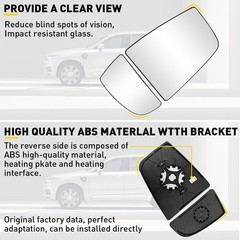 4/8X Mirror Glass Lower Convex Driver Passenge Side for Ford Transit 150 250 350