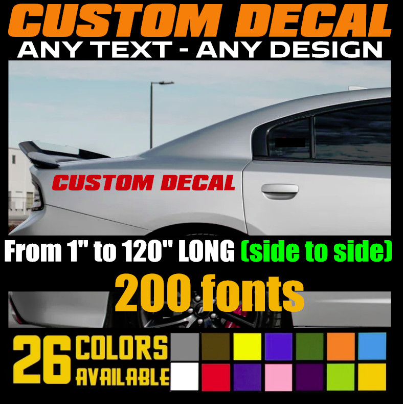 High Quality Custom Decal Banner Sticker for Cars, Trucks, Bikes, Wall, Mugs (5)