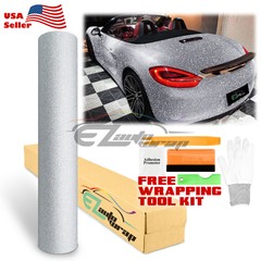 Premium Gray Frosted Glitter Sparkle Sticker Decal Car Vinyl Wrap Film Laptop