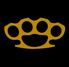 Brass Knuckle Decal Multiple Colors Available Defense Fight Swing Thug LIFE jdm