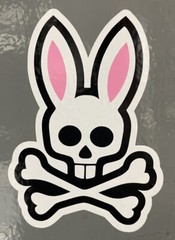 Psycho Bunny Vinyl Decal (2)4.12” tall x 3” wide