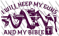 I Will Keep My Guns And Bible,Faith,Gun Rights,Faith Family Freedom,Vinyl Decal