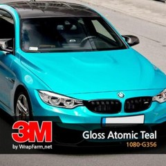 3M 1080 Scotchprint Gloss Atomic Teal Vinyl Car Wrap Film | G356