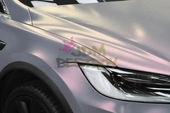 Galaxy Dust Matte Metallic Silver Red Auto Sticker Decal Vinyl Wrap Sheet Film