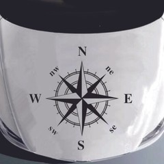 Car Sticker Compass Style Graphics Sticker Art Design Vinyl For Car RV Caravan