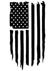 (2) Large Distressed Flag 11′ x 20″ Matt/Gloss Black, Gloss Red, Gloss White