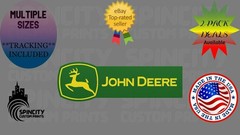 JOHN DEERE Vinyl Decal Laptop Tractor Toolbox Truck Sticker Multiple Sizes NEW