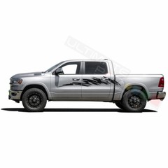 Side Decal for Dodge Ram Crew Cab 1500 2500 3500 Design Vinyl Graphics Sticker