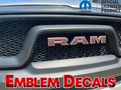 RAM 1500 ” R A M ” Grill Emblems Overlay 2 TONE Decal 2025