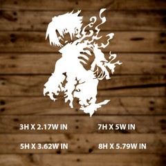 Sasuke|Naruto|Anime|Vinyl Sticker |Decal for Window|Laptop|Any smooth surface