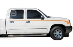 Pickup Truck Waist Line Stripe Sticker For Chevrolet Silverado Graphics Decals