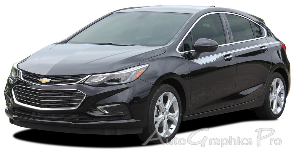 2016-2019 Chevy Cruze Stripes Decals OVERPASS 3M Vinyl Graphic Upper Door
