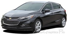 2016-2019 Chevy Cruze Stripes Decals OVERPASS 3M Vinyl Graphic Upper Door