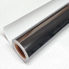 High Gloss 6D Black Carbon Fiber Vinyl Wrap Sticker (120″ X 60″ / 10FT X 5FT) Ai
