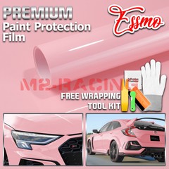 2FTx5FT PPF Paint Protection Film Gloss Blossom Pink Invisible Scratches Shield