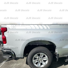 Chevrolet Silverado Army Star Stripe Bedside Decals Fit Chevy Sticker(2 pieces)