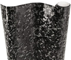 VViViD+ Forged Composite Carbon Vinyl Wrap Roll 1ft x 5ft, Black