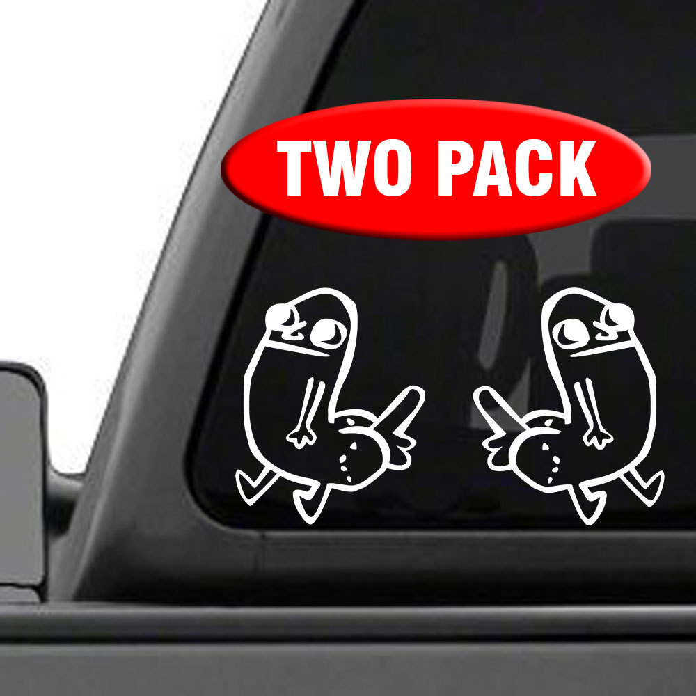 Dick Butt Figure – TWO PACK – 5″ x 4″ – Vinyl Decal funny meme reddit dickbutt