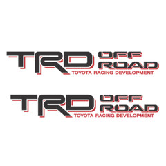 2 TRD Off Road Decals for Toyota Tacoma Tundra Pair Stickers Truck Bedside Vinyl