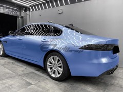 Premium Super Gloss Metallic Frosted Blue Vinyl Car Wrap Sticker Decal Sheet DIY