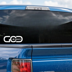 God Is Good – Christian Car Vinyl Water-Resistant Decal Bumper Sticker 7″