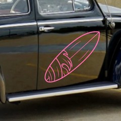 Surfboard Vinyl Decal for Vehicle Windows Laptops Any Smooth Surface design #23