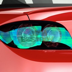 Neo Chrome Dark Smoke Chameleon Tint Headlight Taillight Fog Light Vinyl Film