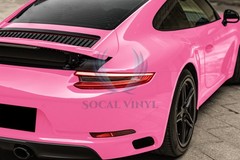 High Gloss Pink Glossy Car Vinyl Wrap Sticker Decal Sheet Film DIY Air Release