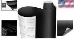 3MIL Black Matte Car Wrap Vinyl Roll for Universal Fit – Long Lasting & Flexible