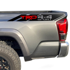 Tacoma TRD 4X4 Sport Decals Truck Fit Toyota Bedside Decal Vinyl Stickers TRDred