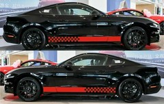 For Ford Mustang GT body panel parts drug race Decal sticker Stripes kit set