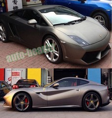 Entire Car Wrap Metallic Matte Chrome Grey Satin Vinyl Sticker – 50FT x 5FT ACAC