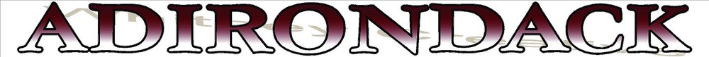 ADIRONDACK RV GRAPHIC Lettering decal