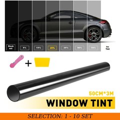 1-10X 20″x10ft 20% VLT Car Window Tint Roll Privacy UV Protection Heat Reject 3M
