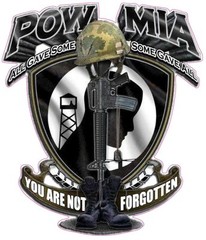 POW MIA YOU ARE NOT FORGOTTEN Decal 5″ x 4.5″
