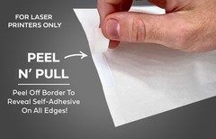 Plain White Addendum Window Stickers – Adhesive – 3-1/8″ x 11″ (250 per pack)