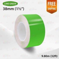 LIME GREEN 1.5″ 38mm PIN STRIPE Car Model Streamline TAPE Decal Vinyl Sticker