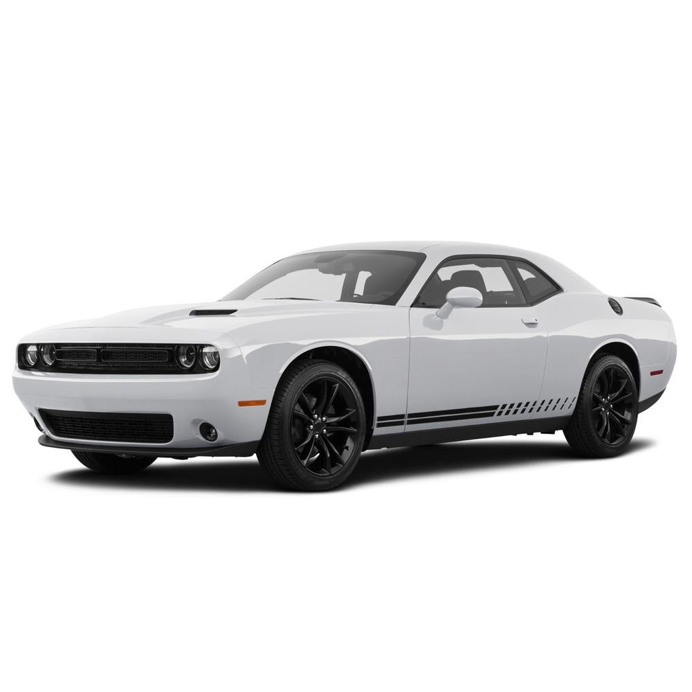 Thin double stripes graphics stickers decal compatible with Dodge Challenger
