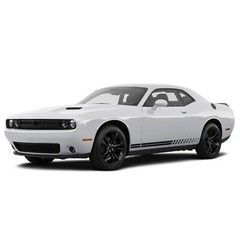 Thin double stripes graphics stickers decal compatible with Dodge Challenger