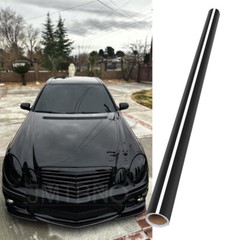 Premium High Gloss Black Vinyl Wrap Car Sticker Film Decal Bubble Free Universal