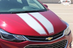 DRIFT RALLY Chevy Cruze Racing Stripes 2016-2019 Hood Vinyl Graphics Decals Kit