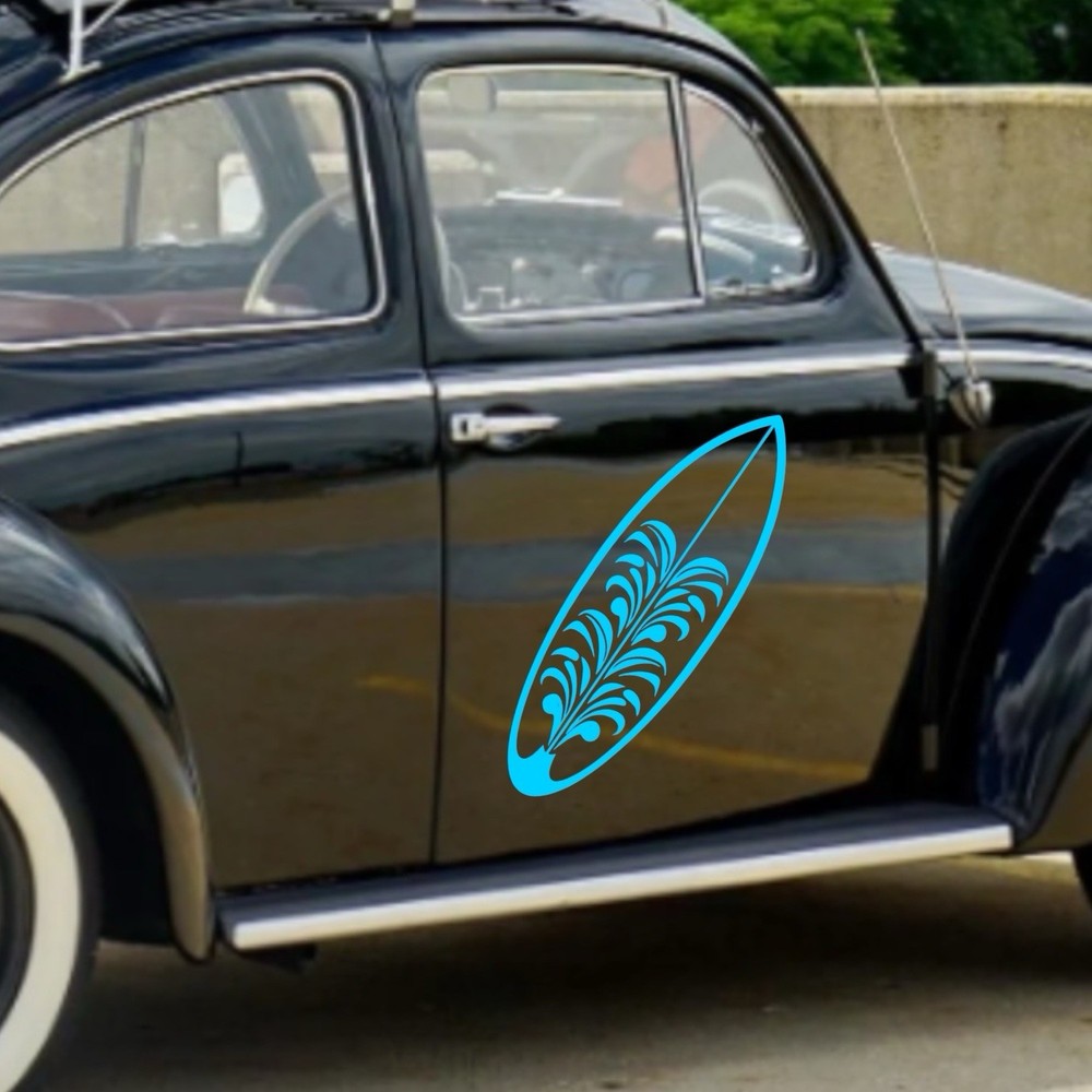Surfboard Vinyl Decal for Vehicle Windows Laptops Any Smooth Surface design #11