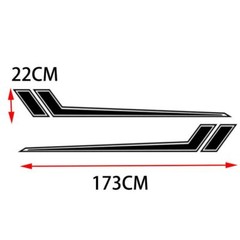 Universal Car Truck Pickup Side Hash Hockey Stripe Sport Racing Graphics Decal