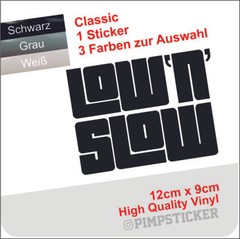 LOW `N`SLOW / JDM tuning styling lowrider / glossy foil rider swag funny