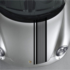Car Stickers Racing Stripes for Panamera Boxster Vinyl Hood Bonnet Decals CG432