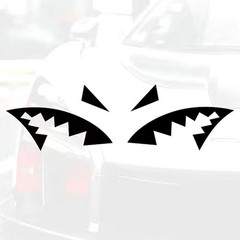 Shark Mouth Reflective Universal Stickers Shark Fin Self-Adhesive Decals