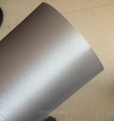 12inch Wide Silver Car PVC Metal Brushed ALUMINUM Vinyl Wrap Sticker Tape Strips